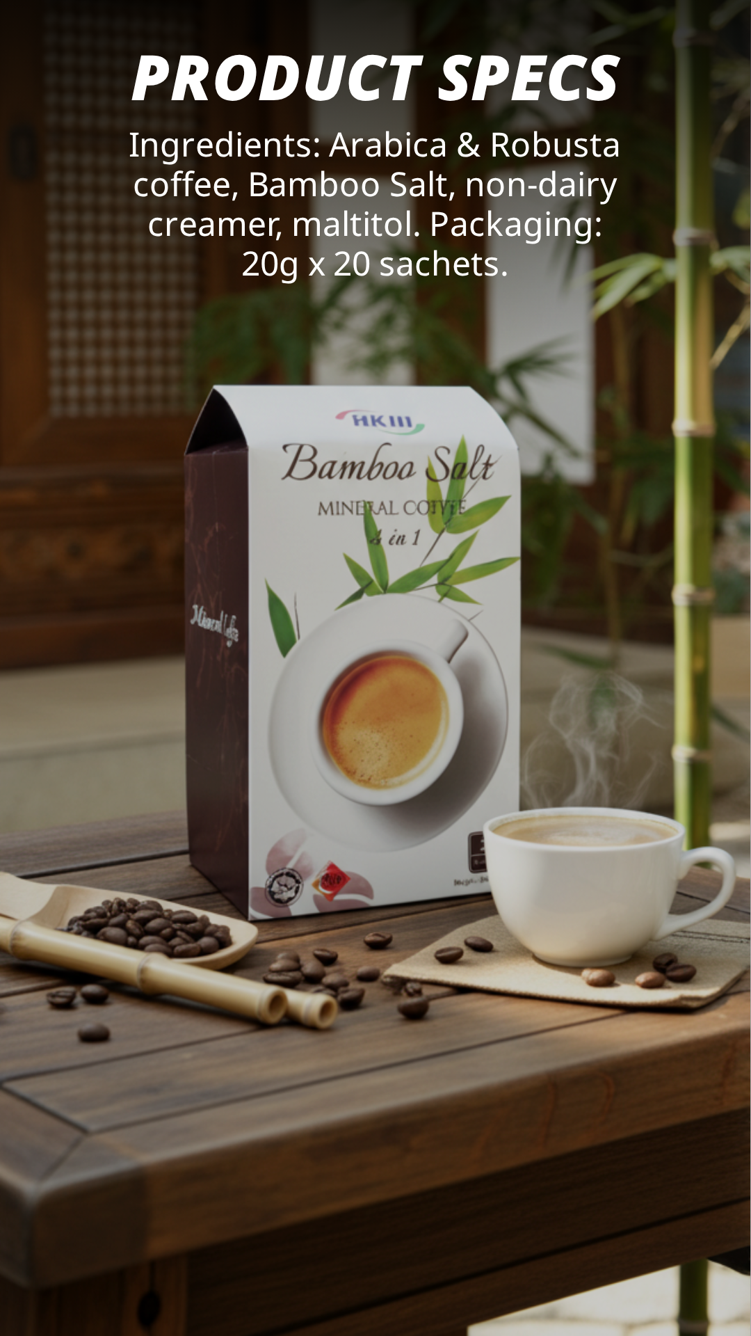 mineral coffee no sugar product specs