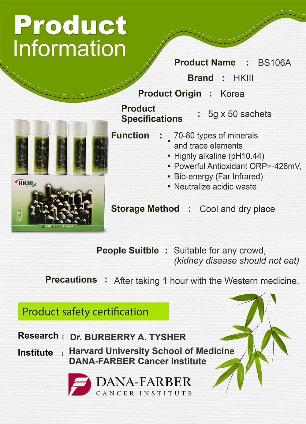 HKIII Life Bamboo Salt 100g x 5 bottles Catalogue Page 6