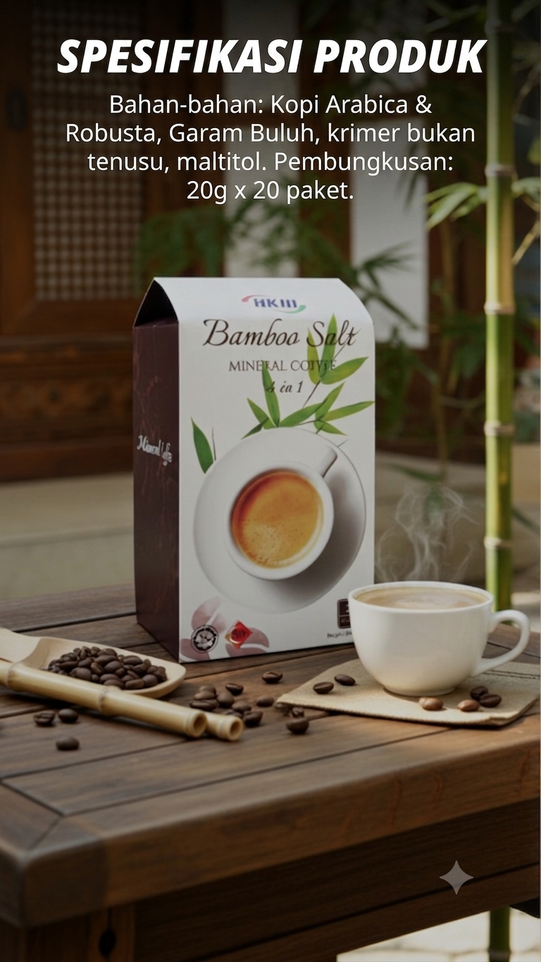 Kopi Mineral Tanpa Gula HKIII