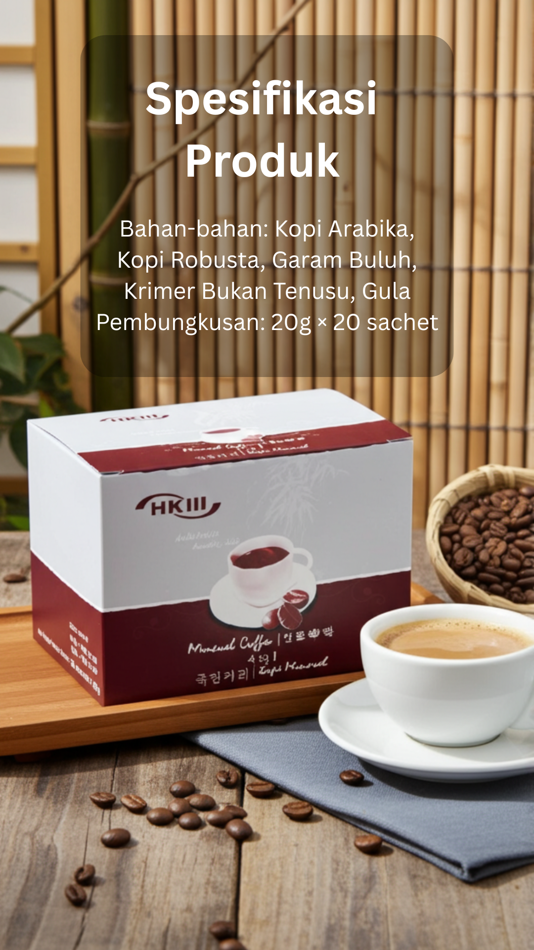 Spesifikasi Produk Kopi Mineral